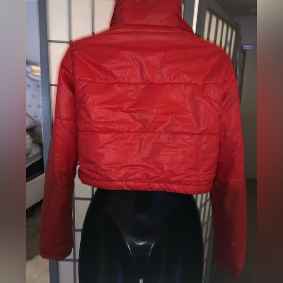 Orange Puffer Jacket - Picture 8 of 9